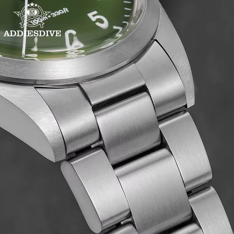 ADDIESDIVE Armbanduhr, Titan, Quarz, 36 mm, Herren, Silber - Bild 3