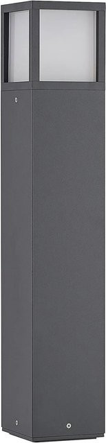 Lucande Außenleuchte Dewari 9616288 Modern aus Aluminium in Dunkelgrau, 1-flammig E27, IP54 - Bild 1