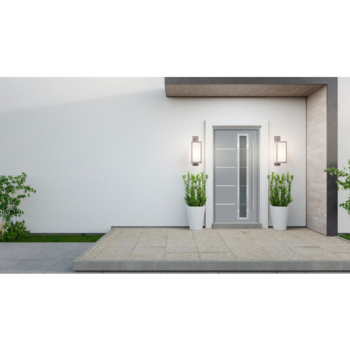 Splendoor Sicherheitshaustür SPLIT Prime RC2 aus Aluminium in Verkehrs Grau mit Glaseinsatz, Höhe: 210,0 cm, Breite: 110,0 cm, Tiefe: 7,0 cm - Bild 2