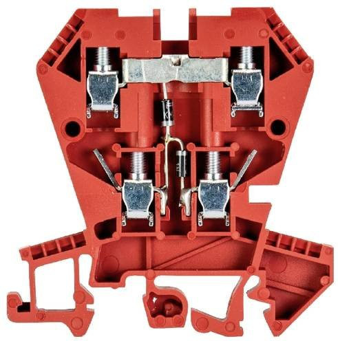Wieland Electric Installationsetagenklemme 57.404.7955.5 mit Schrauben in Rot, 100 Stück - Bild 1
