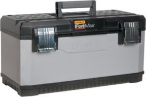 Stanley Werkzeugkasten FatMax in Schwarz und Grau aus Metall B/T/H: 58,4 x 29,3 x 29,5 cm - Bild 1