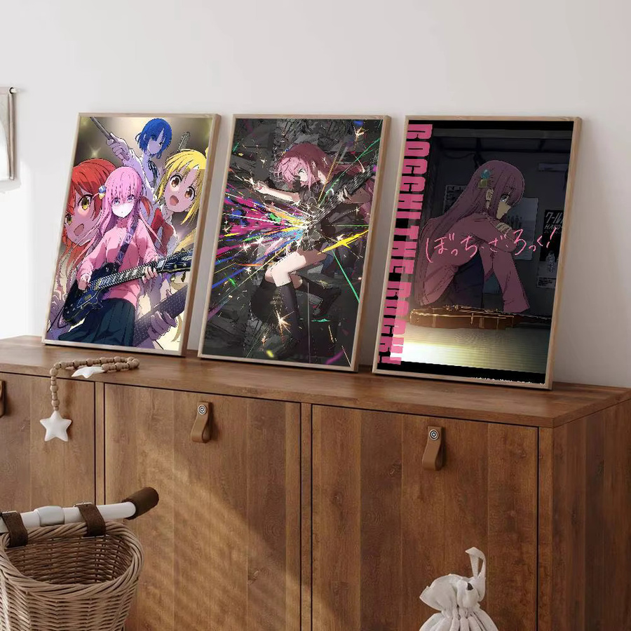 Selbstklebendes Anime Poster Bocchi The Rock DIY Kunstwerk in White und Multicolour - Bild 3