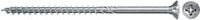 Fischer Power-Fast II Spanplattenschraube mit Senkkopf und Pozidriv-Antrieb, verzinkter Stahl, Durchmesser: 4,5 mm, Länge: 80 mm - Bild 1