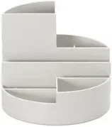 MAUL Stifteköcher Rundbox aus Kunststoff in Grau und Weiß, Durchmesser: 12,5 cm, Höhe: 14,0 cm - Bild 1