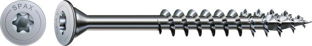 Spax Tellerkopf Universalschraube für Holz mit T-Star Plus-Antrieb, Durchmesser: 5 mm, Länge: 53 mm, Farbe: Silber, 20 Stück - Bild 1