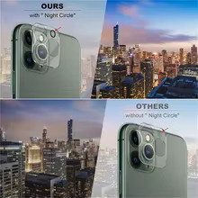 3er Set Kamera Schutzglas für Apple iPhone 15 14 13 12 11 Pro Max mit Nachtmodus-Ring in Transparent - Bild 6