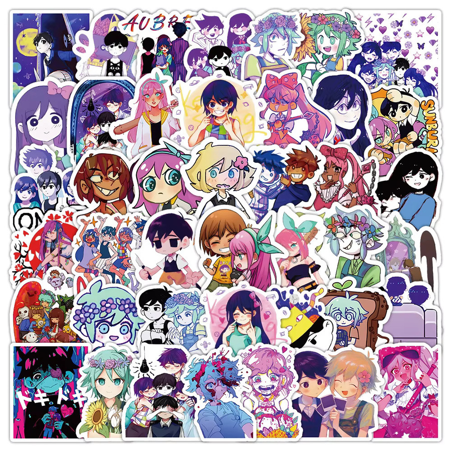 Kpustyle Omori Anime Sticker Set, wasserdichte Aufkleber in Multicolor für Laptop, Skateboard und Handy - Bild 2