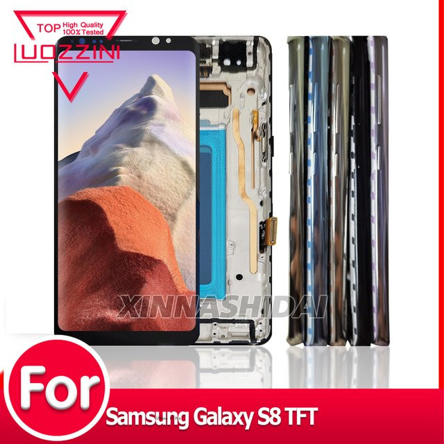 Samsung Galaxy S8 G950 G950F LCD Display Touchscreen Digitizer Montage in Schwarz - Bild 1