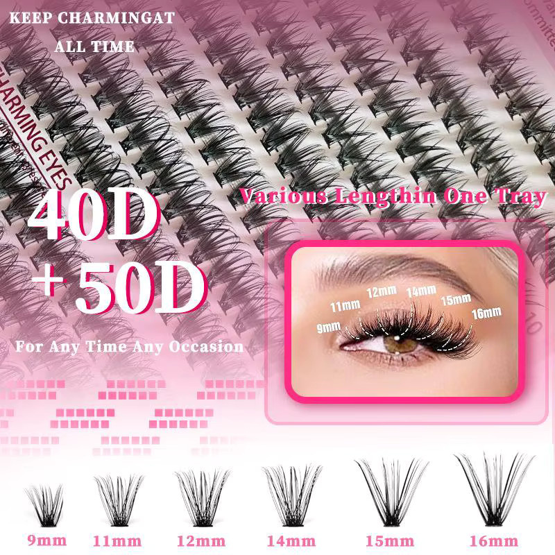 BSIMONE Wimpernverlängerungs-Set, Mix Effortless Natural Cluster Lash Kit, Unisex - Bild 3