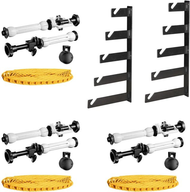 Walimex 5-Fach Hintergrund Wandmontageset 3er Set in Schwarz und Orange - Bild 1