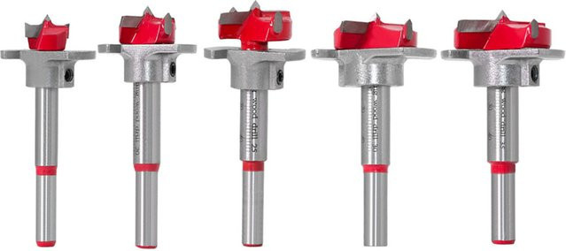 Binoax Scharnier-Lochöffner Set mit Hartmetall-Bohrer für die Holzbearbeitung, verstellbarer Lochsägen-Satz für 15–35 mm - Bild 1