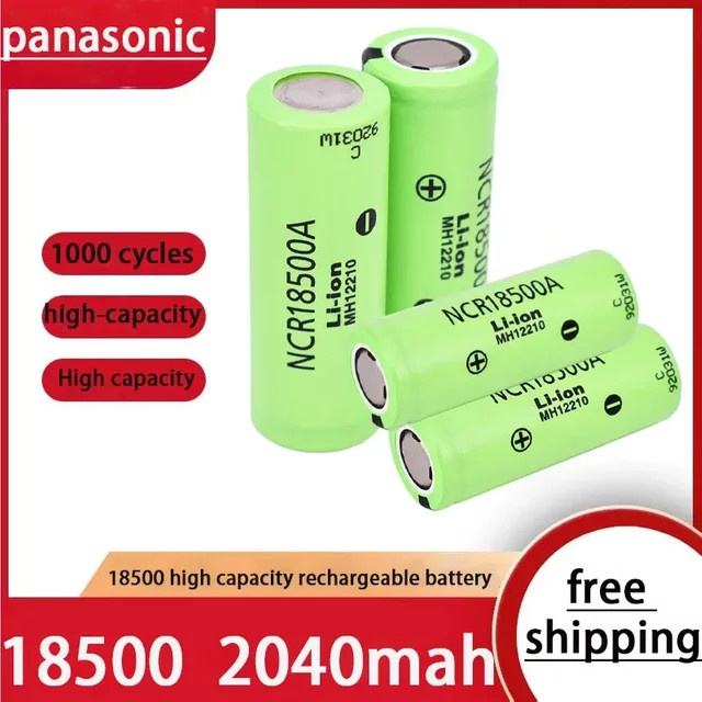 Panasonic NCR18500A Lithium-Ionen-Akku 18500 3,7 V 2040 mAh - Bild 1