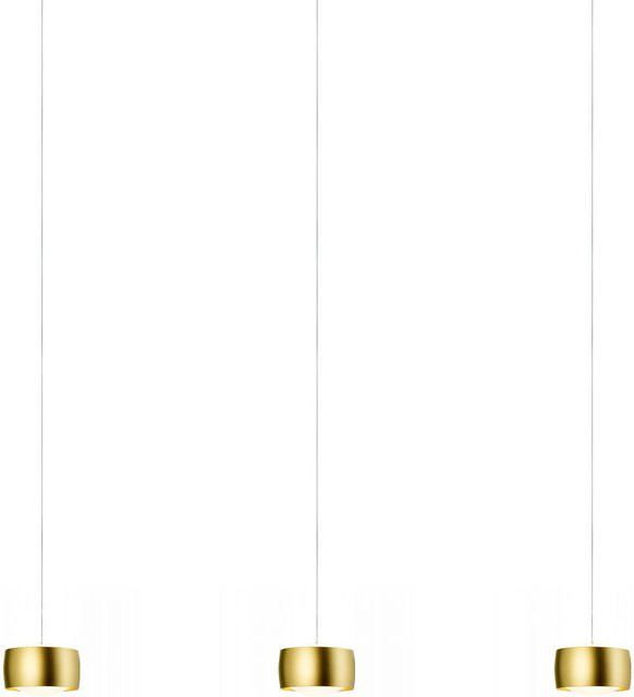 Oligo Grace 3-flammige LED-Pendelleuchte in Gold und Weiß matt mit Tunable White und unsichtbarer Höhenverstellung - Bild 1