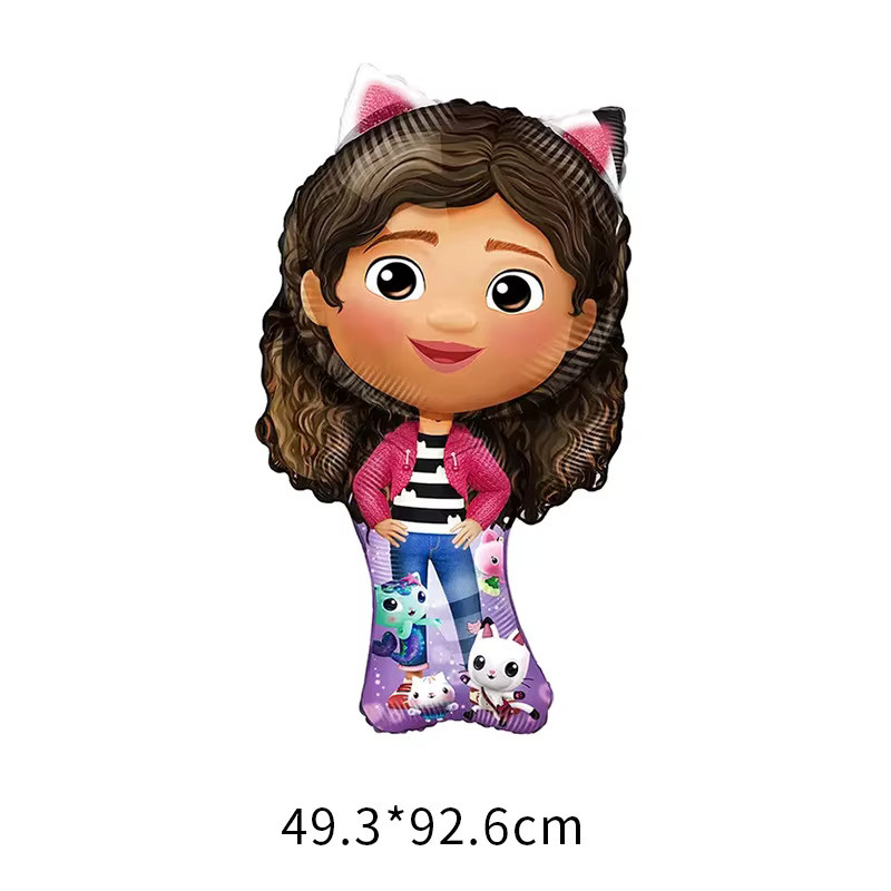 7-teiliges Disney Gabby Dollhouse Ballon-Set aus Aluminiumfolie in Mehrfarbig für Kindergeburtstage und Partydekorationen - Bild 2