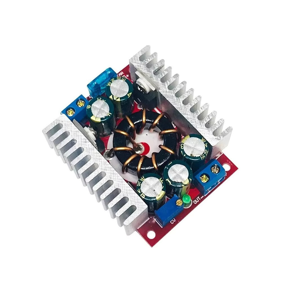 Hocheffizienter DC-DC-Wandler Step-Down-Modul 400W 15A mit 98% Wirkungsgrad, Einstellbarer Ausgang 4-32V Eingang für Solarpanel, RV und Marine Systeme, Multicolour - Bild 3