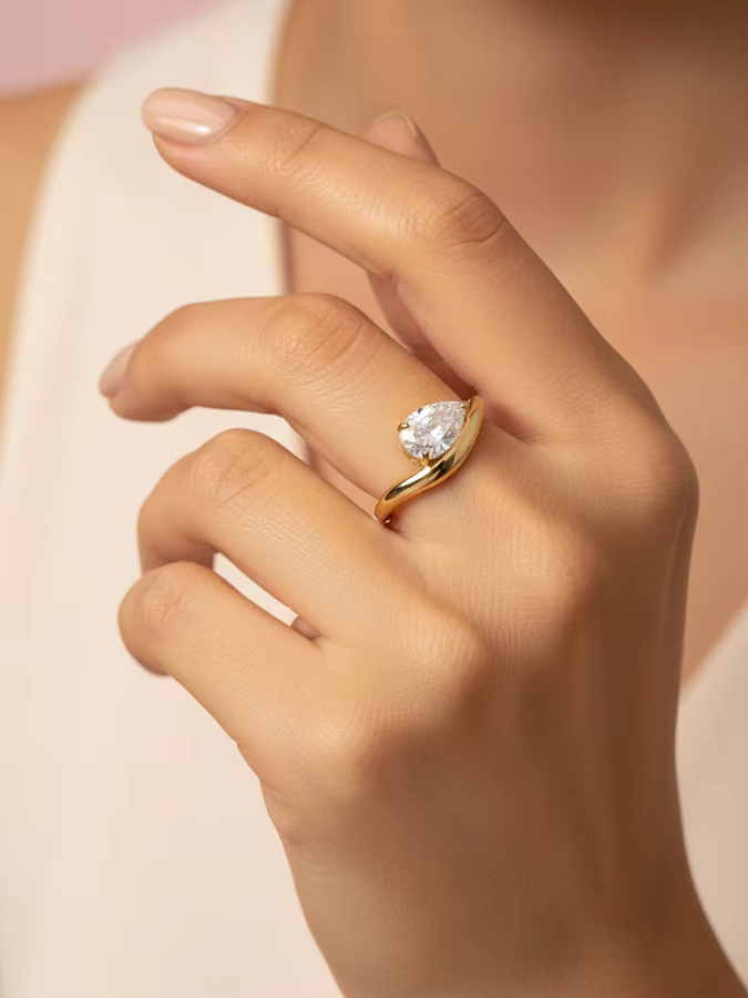 Jewlier Ring, 925 Silber, Zirkonia, Damen - Bild 2