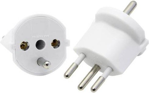 Max Hauri 135801 Steckeradapter in Weiß - Bild 1