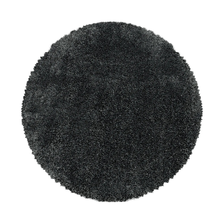 Ayyildiz Hochflorteppich Fluffy Shaggy in Grau, rund, Durchmesser: 200 cm - Bild 3