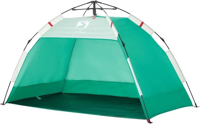 vidaXL Strandzelt für 2 Personen in Grün mit Quick Release System und wasserdichtem Polyester - Bild 1