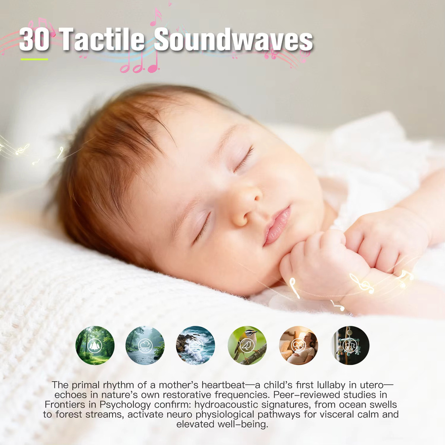 Tragbare Soundmaschine mit weißem Rauschen für Babys und Kleinkinder in Weiß mit Nachtlicht und Timer, wiederaufladbar - Bild 2