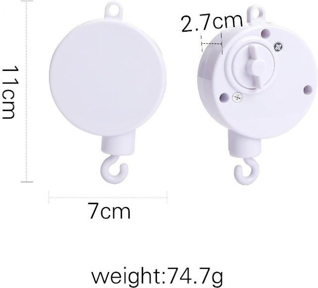 Binchi Outdoor Product Baby Holz Bettglocken Halterung Mobile, White - Bild 1