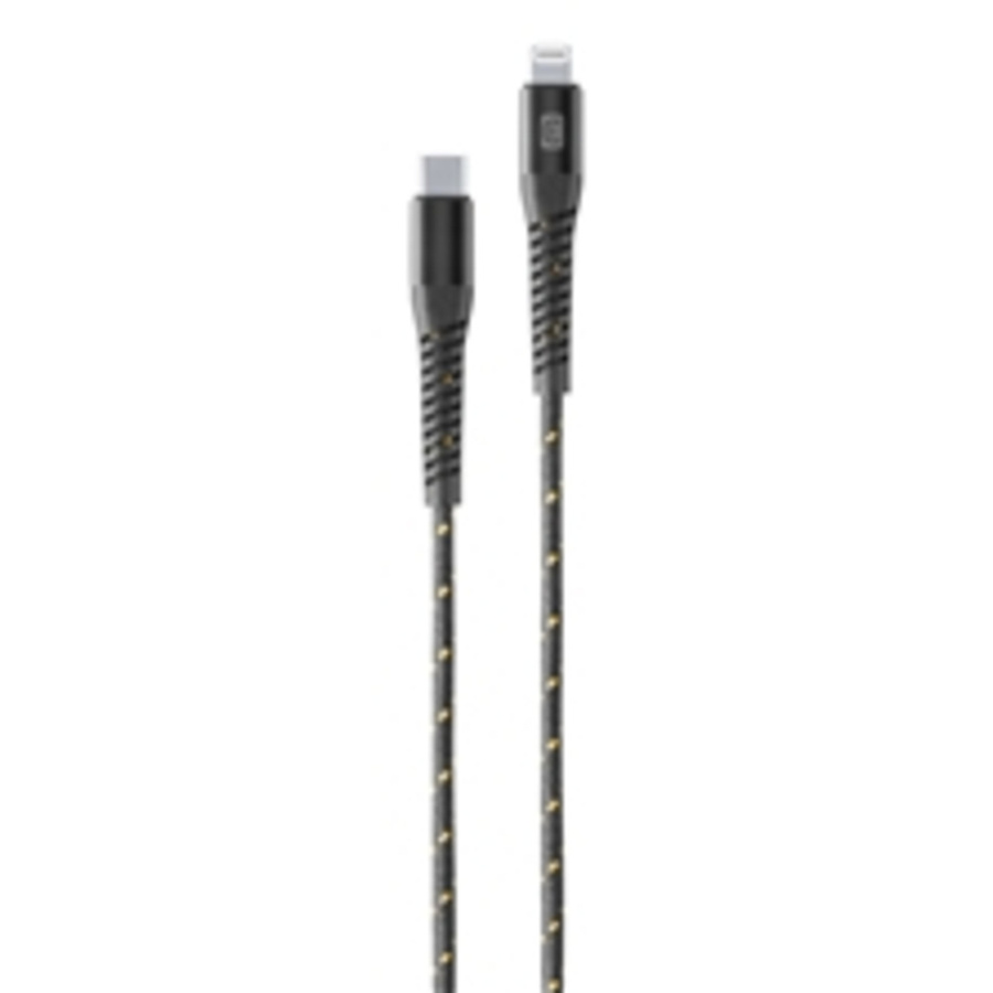 cellularline Tetraforce USB-Kabel USB Typ-C auf Apple Lightning, Schwarz, 1,2 m - Bild 3