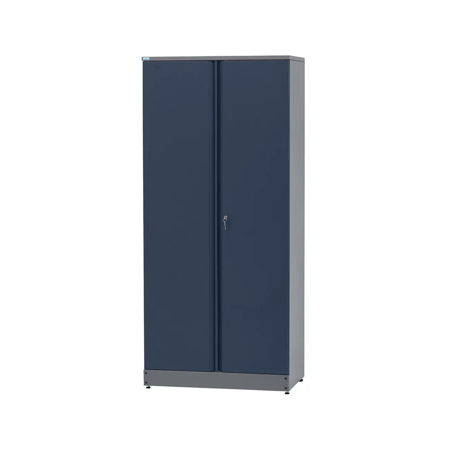 Küpper Materialschrank Dunkelblau mit 2 Türen und 10 Schubladen, H x B x T: 204 x 91 x 45 cm - Bild 1