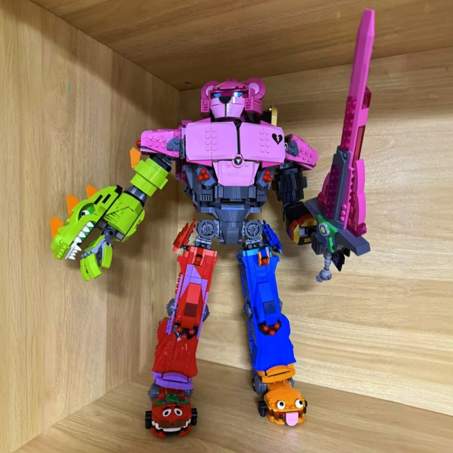 MINISO Mecha Teamleiter Bausteine Roboter Puzzle-Modell aus Kunststoff, 2503 Teile, Mehrfarbig - Bild 3