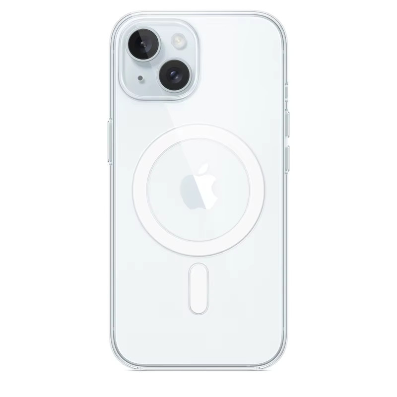 Magnetische MagSafe Clear Hülle für Apple iPhone kompatibel mit Wireless Charging, transparent - Bild 2