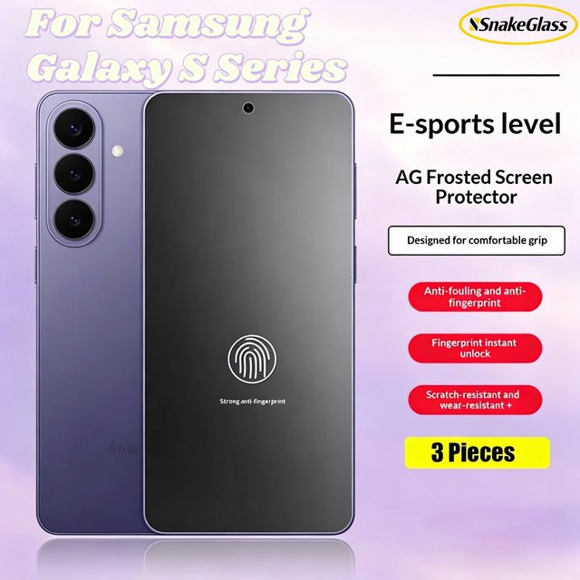 Samsung Displayschutz Matt für Galaxy S26 Pro S25 Plus S24 Ultra S23 S22 S21 S20 FE Transparent Anti-Fingerabdruck - Bild 1