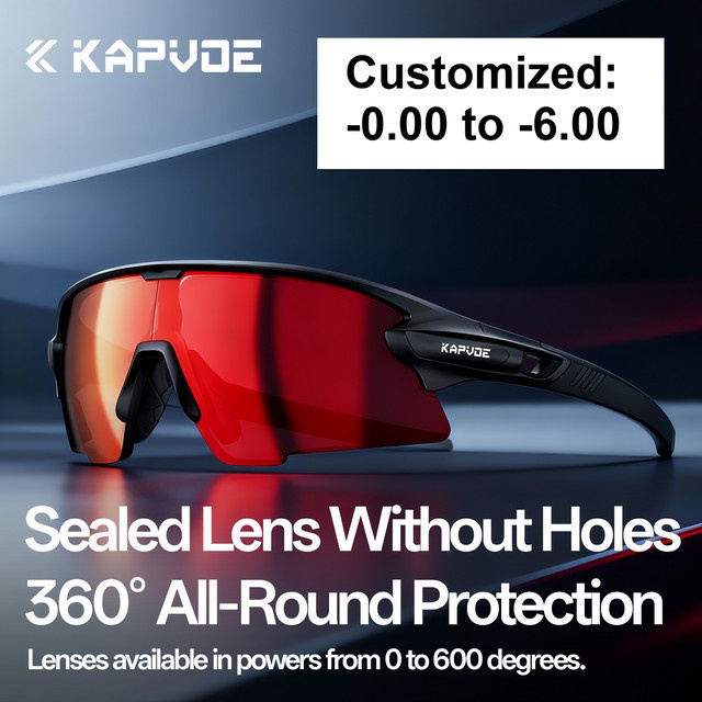 Kapvoe Sportsonnenbrille, Vollrand, Kunststoff, Unisex - Bild 1