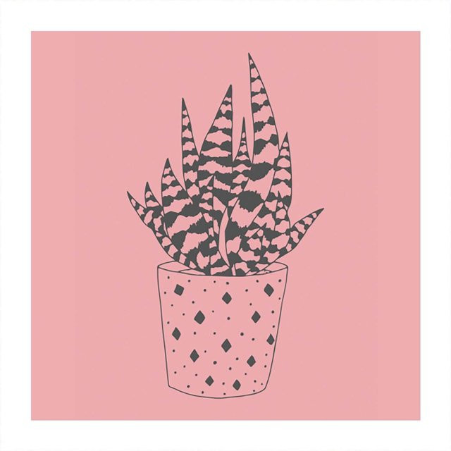 May&Berry Aloe Vera Stempel in Rosa, B: 3,5 cm x H: 4,5 cm - Bild 1