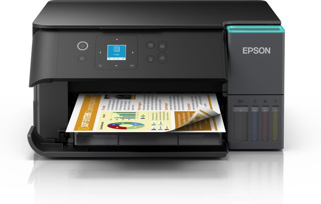 Epson EcoTank ET-2950 Multifunktionsdrucker Tintenstrahl Gerät in Schwarz mit Drucken, Scannen und Kopieren sowie WLAN und USB - Bild 1