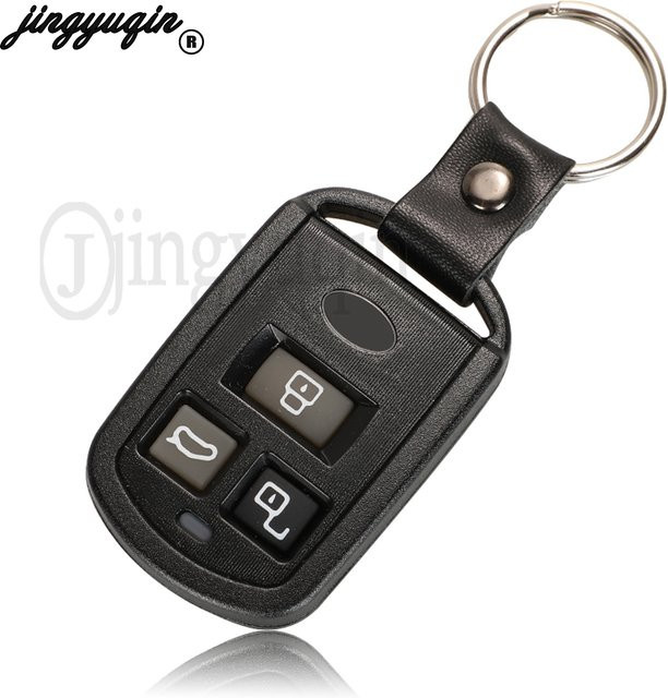 Jingyuqin Auto Schlüsselhülle für Hyundai Accent Elantra Sonata XG350, 3 Tasten, Schwarz - Bild 1