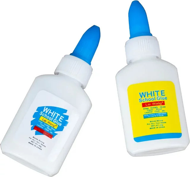 Weißer Latexkleber für Schule und Bastelarbeiten, wasserlöslich und schnell trocknend, 30 ml - Bild 1