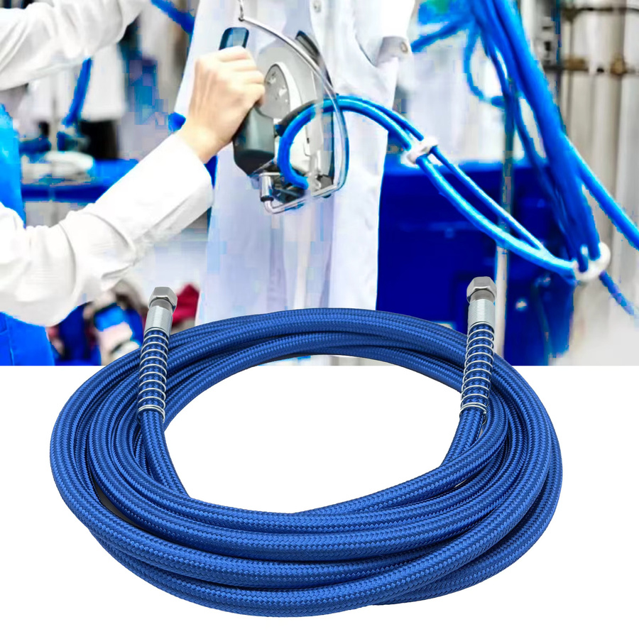 OZXHIXU Silikon-Gummi-Dampfschlauch in Blau, 5m Hochtemperatur-Druckschlauch für Kessel und Dampfbügeleisen, 4MPa - Bild 3