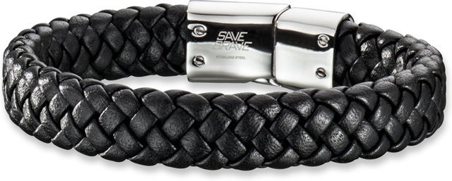 Save Brave Armband, Edelstahl, Schwarz, Herren - Bild 1