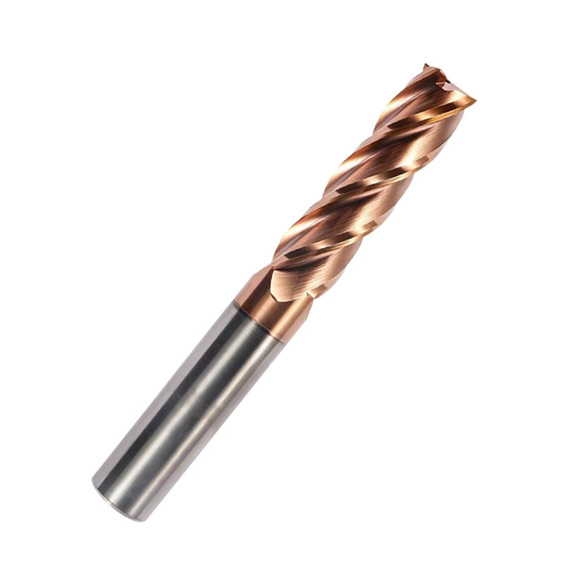 KEENCUTEER 4-schneidiger Hartmetall-Schaftfräser mit verlängertem geradem Schaft und hochharter Beschichtung für CNC-Werkzeuge HRC55 - Bild 6