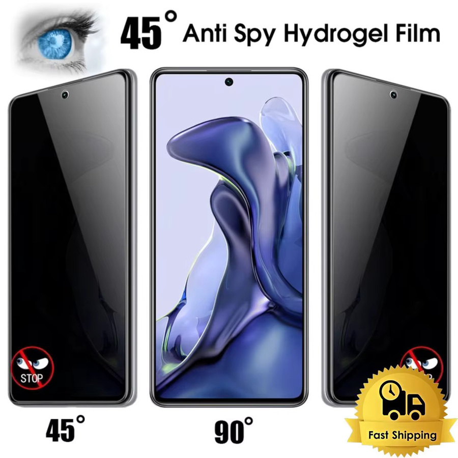 Xiaomi Anti-Spy Sichtschutz Panzerglas aus Tempereed-Glas für Redmi Note 11T Pro 4G/LTE, transparent - Bild 3