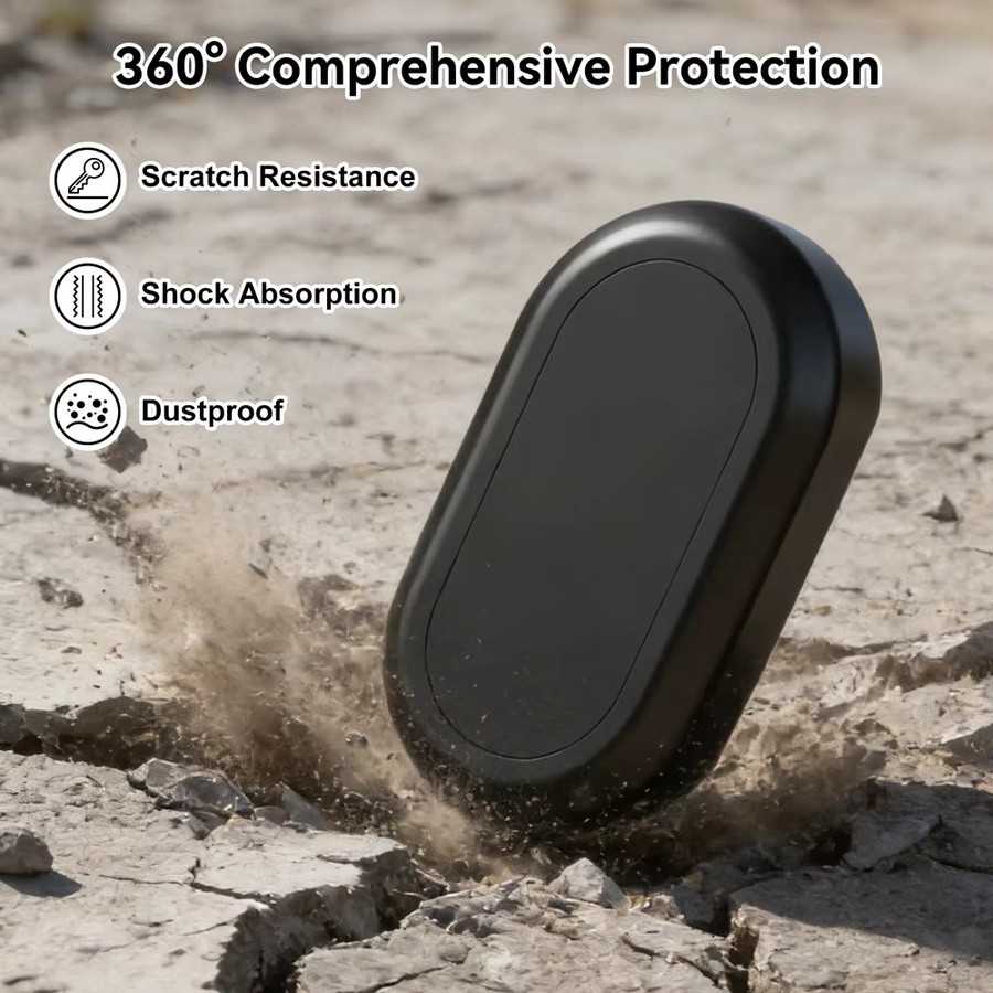 Samsung SmartTag2 Magnethalter Silikon-Schutzhülle mit 3M-Klebstoff wasserdicht, Schwarz - Bild 2