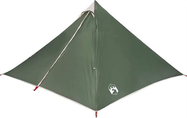 vidaXL Tipi-Familienzelt für 7 Personen in Grün, wasserdicht - Bild 1