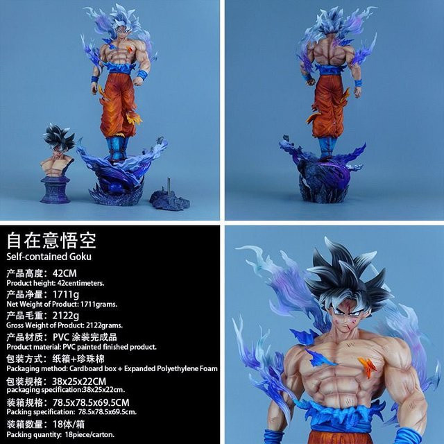 Bandai Dragon Ball Ultra Instinct Goku Actionfigur, 42cm, Kunststoff - Bild 1