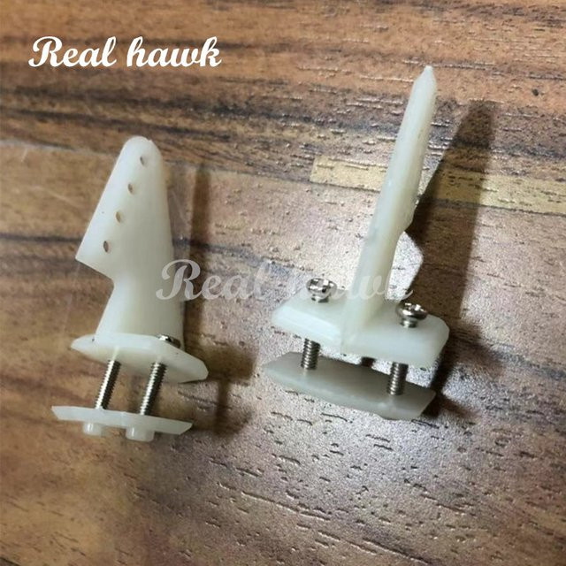 Real hawk Pin Hörner mit Schrauben, Zubehör, 10er Set, Weiß - Bild 1