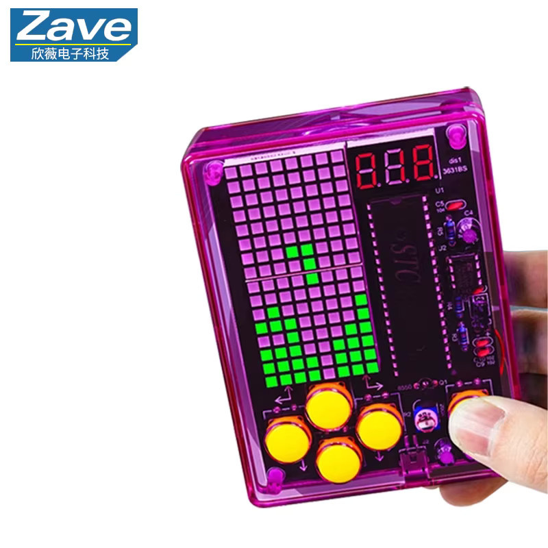ZAVE Tetris Puzzlespiel, Kit zur Herstellung der Pixel-Spielekonsole - Bild 3