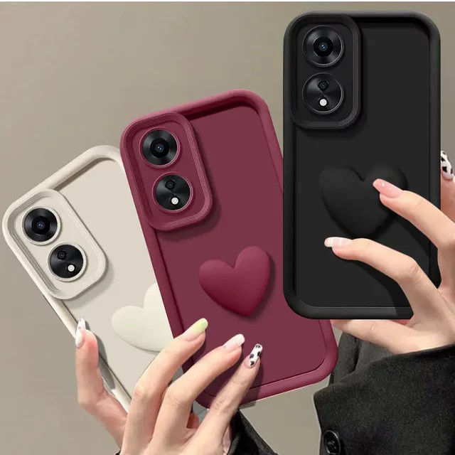 TPU Flüssigsilikon LOVE Schutzhülle für OPPO in Rot - Bild 1