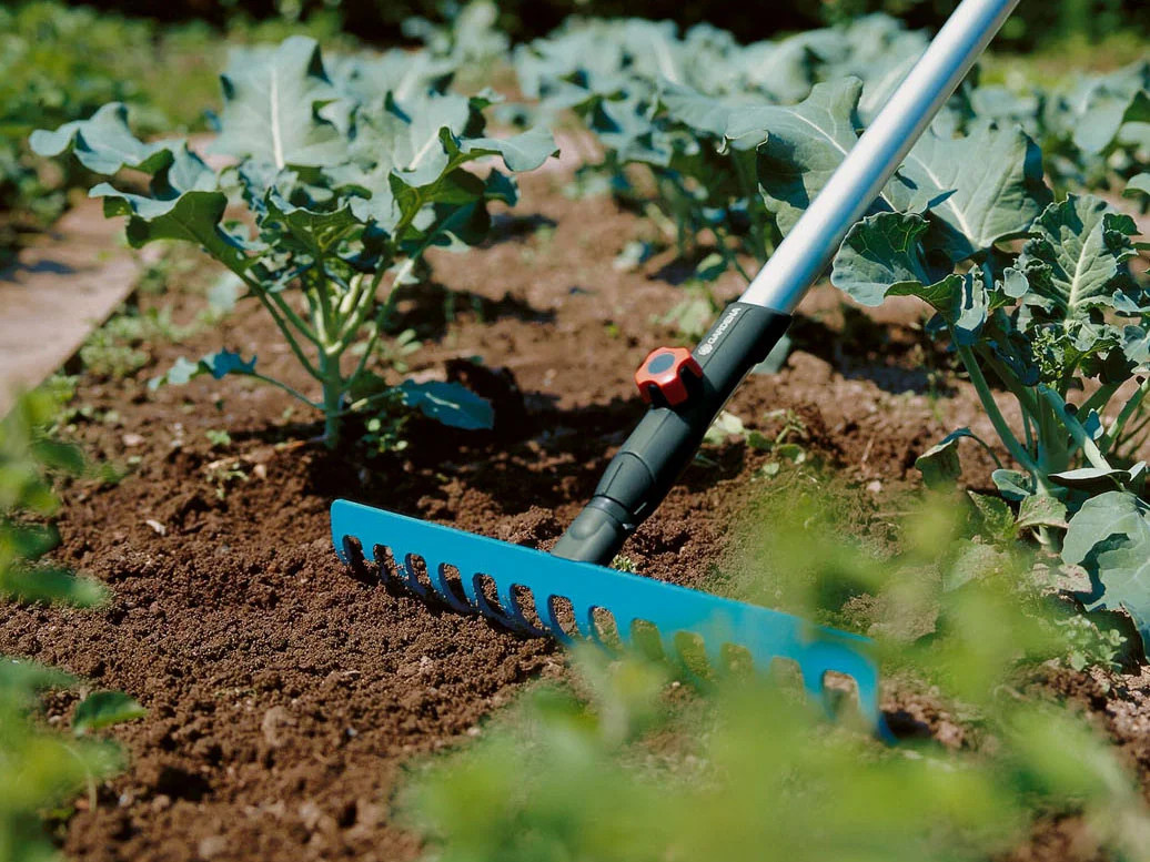 Gardena Combisystem Rechen mit 14 Zinken, Breite: 36 cm, türkis-bunt - Bild 2
