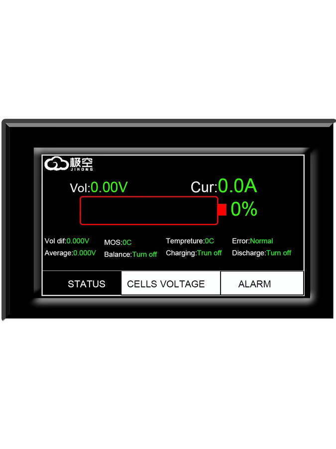 JIKONG LCD Touch Screen Display für Smart BMS JK BMS in Schwarz - Bild 5