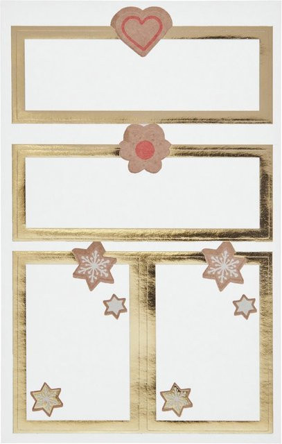 Rico Design Paper Poetry Papieretiketten Cookies, 3 Bögen - Bild 1