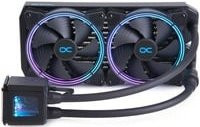 Alphacool Eisbaer Aurora 280 CPU AIO Wasserkühlung, Digital RGB, Schwarz, Multicolour - Bild 1