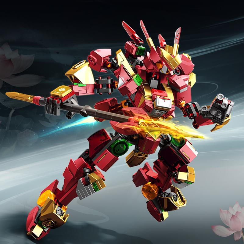 SEMBO BLOCK Mechanik Serie NeZha Verwandlungs-Mecha Bausteine 6–12 Jahre - Bild 4